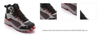 Outdoor shoes with functional membrane ALPINE PRO ZERNE high rise 1