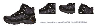 Outdoor shoes with membrane PTX ALPINE PRO KADEWE MID black 1