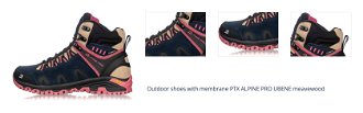 Outdoor shoes with membrane PTX ALPINE PRO UBENE meavewood 1
