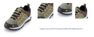 Outdoor shoes with PTX membrane ALPINE PRO GIMIE loden frost 1
