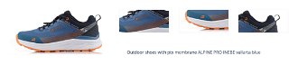 Outdoor shoes with ptx membrane ALPINE PRO INEBE vallarta blue 1