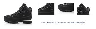 Outdoor shoes with PTX membrane ALPINE PRO PRAGE black 1