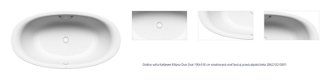 Oválna vaňa Kaldewei Ellipso Duo Oval 190x100 cm smaltovaná oceľ ľavá aj pravá alpská biela 286210210001 1