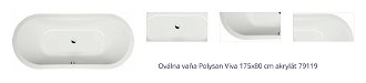 Oválna vaňa Polysan Viva 175x80 cm akrylát 79119 1