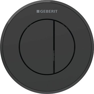 Ovládacie tlačidlo Geberit Sigma plast čierny matný 116.056.16.1