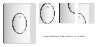 Ovládacie tlačidlo Grohe Skate Air plast chróm 38564000 1