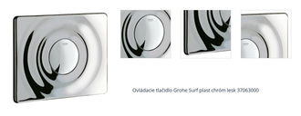 Ovládacie tlačidlo Grohe Surf plast chróm lesk 37063000 1