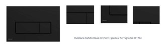 Ovládacie tlačidlo Ravak Uni Slim z plastu v čiernej farbe X01744 1