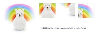PABOBO Svetielko nočné s rozpoznávaním farieb Lumicolor Medveď 1