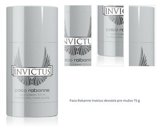 Rabanne Invictus deostick pre mužov 75 g 1