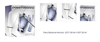 Paco Rabanne Invictus - EDT 100 ml + EDT 20 ml 1