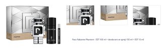 Paco Rabanne Phantom - EDT 100 ml + deodorant ve spreji 150 ml + EDT 10 ml 1