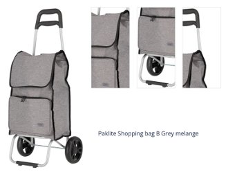 Paklite Shopping bag B Grey melange 1