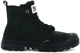 Palladium Boots Pampa HI Zip Nubuck Black - Dámske - Tenisky Palladium - Čierne - 96440-008-M - Veľkosť: 38
