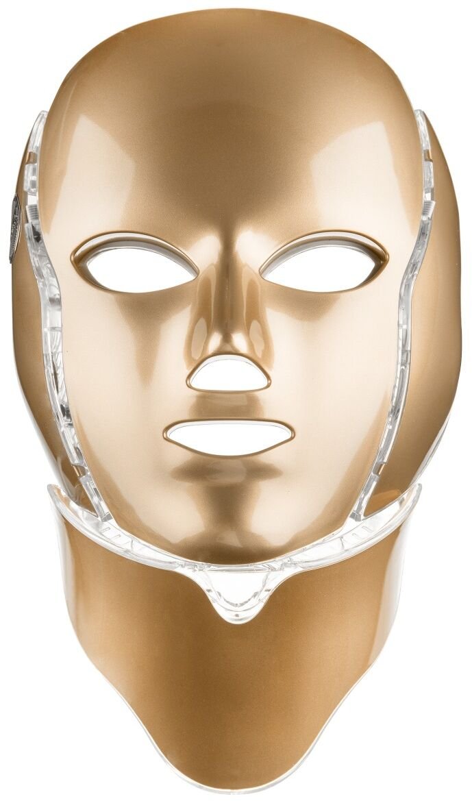 Palsar7 Ošetrujúca LED maska ​​na tvár a krk (zlatá)
