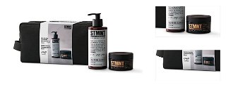 Pánska darčeková sada na starostlivosť a styling vlasov s kozmetickou taškou STMNT Staygold (2761620) + darček zadarmo 3