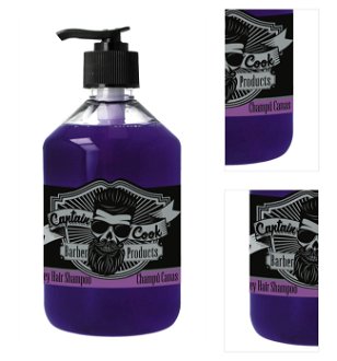 Pánsky neutralizačný šampón na šedivé vlasy Captain Cook Grey Hair Shampoo - 500 ml (07376) + darček zadarmo 3