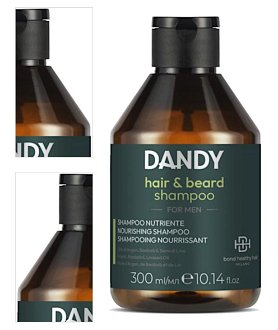 Pánsky šampón na šetrné umývanie vlasov a fúzov Dandy Beard  a  Hair Shampoo For Men - 300 ml (101840) + darček zadarmo 4