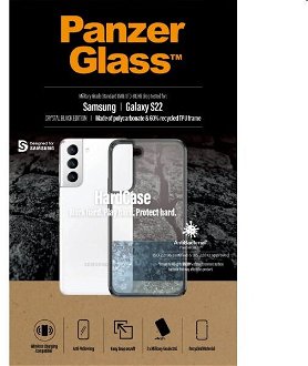 Ochranný zadný kryt PanzerGlass AB pre Samsung Galaxy S22, čierna
