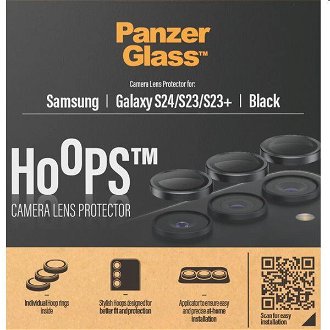 PanzerGlass Ochranný kryt objektívu fotoaparátu Hoops pre Samsung Galaxy S24/S23/S23 Plus
