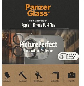 PanzerGlass ochranný kryt objektívu fotoaparátu pre Apple iPhone 14/14 Plus