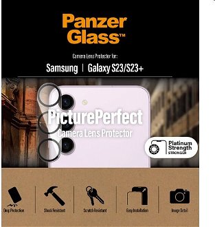PanzerGlass ochranný kryt objektívu fotoaparátu pre Samsung Galaxy S23, S23 Plus