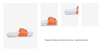 Papuče, žabky pre ženy Converse - oranžová, biela 1