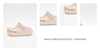 Papuče, žabky pre ženy Crocs - svetloružová 1