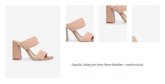 Papuče, žabky pre ženy Steve Madden - svetloružová 1