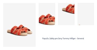 Papuče, žabky pre ženy Tommy Hilfiger - červená 1