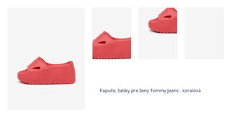 Papuče, žabky pre ženy Tommy Jeans - koralová 1