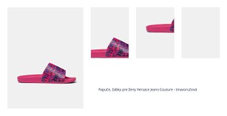 Papuče, žabky pre ženy Versace Jeans Couture - tmavoružová 1