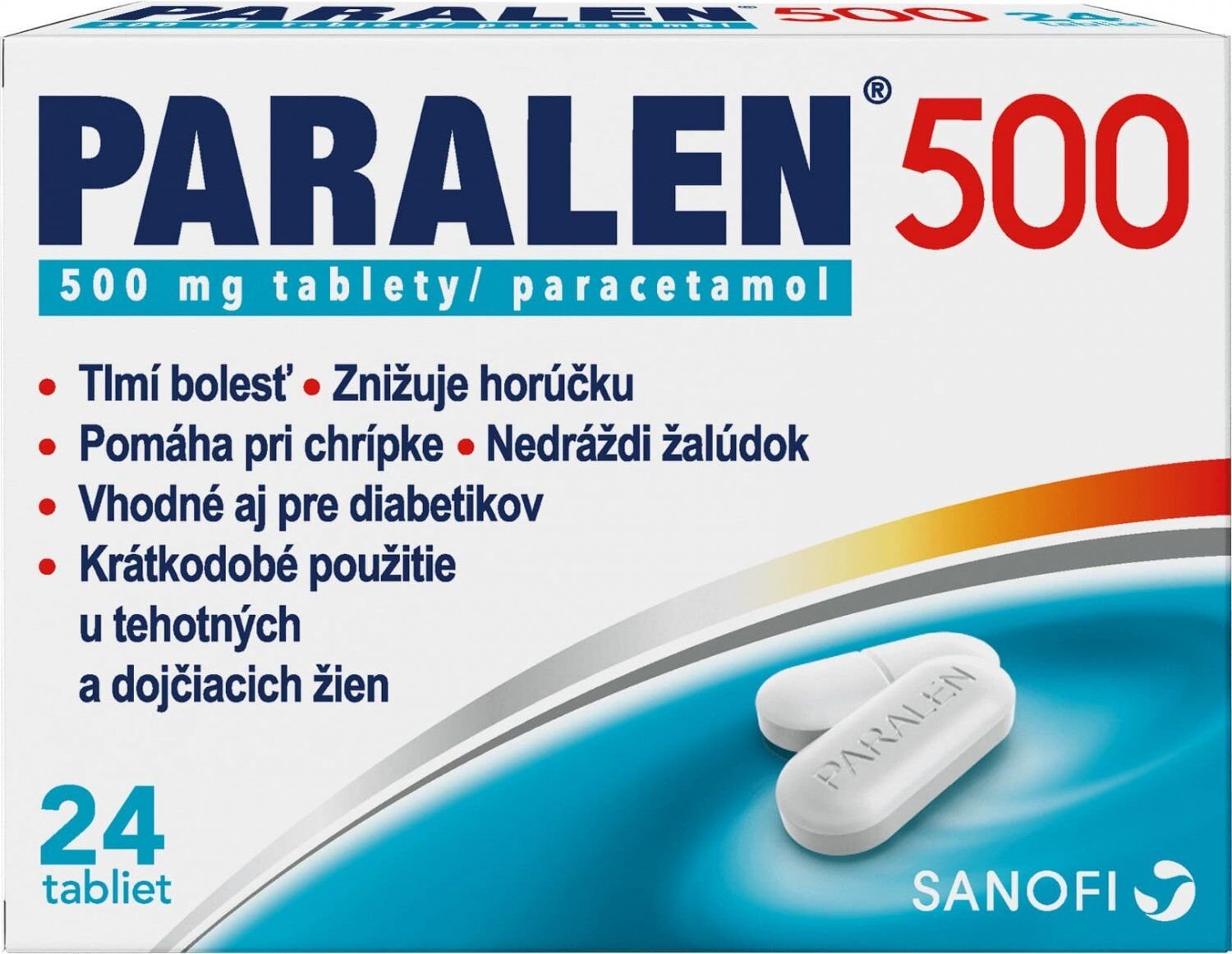 Paralen ® 500, 500 mg 24 tabliet