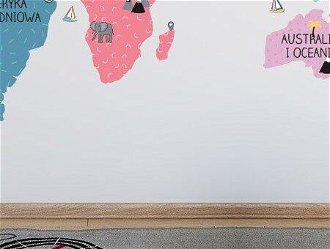 Pastelowe Love Nálepka na stenu - Mapa sveta barva: barevná, Velikost: L (velká) 9
