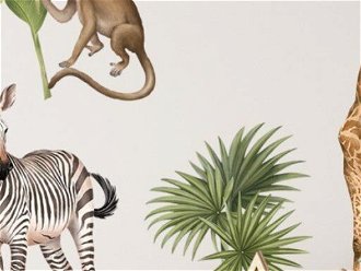 Nálepka na stenu - safari - Tropické zvieratká 5