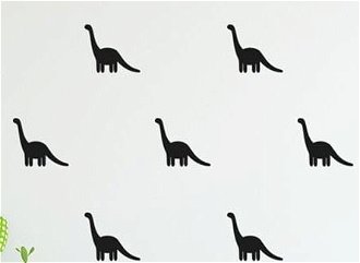 Samolepky - Dinosaury farba: čierna 7