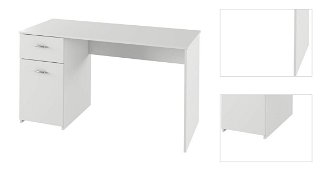 PC stôl Bany - biela 3