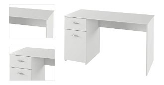 PC stôl Bany - biela 4