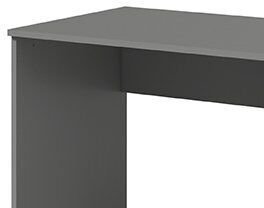 PC stôl Bili - tmavosivý grafit / biela 6