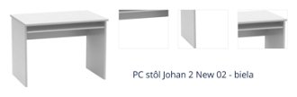 PC stôl Johan 2 New 02 - biela 1