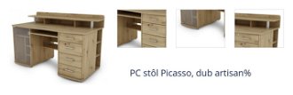PC stôl Picasso, dub artisan% 1