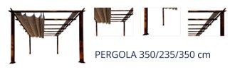 PERGOLA (velikost:) 350/235/350 cm 1