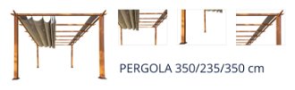 PERGOLA (velikost:) 350/235/350 cm 1