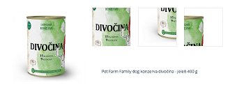 Pet Farm Family dog konzerva divočina - jeleň 400 g 1