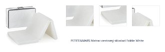 PETITE&MARS Matrac cestovný skladací Foldie White 1