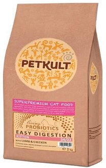 PETKULT  cat  PROBIOTICS   KITTEN - 7kg + 1kg GRATIS ( 4x2kg)