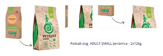 Petkult dog  ADULT SMALL lamb/rice - 2x12kg 1