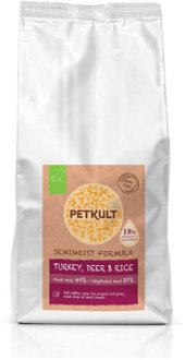 PETKULT dog SEMIMOIST/MINI ADULT turkey - 1,5kg