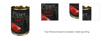 Piper Platinum konzerva hovädzie, hnedá ryža 400 g 1