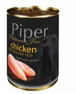 Piper premium konzerva kura a hnedá ryža 400 g